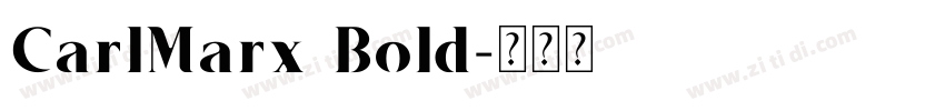 CarlMarx Bold字体转换